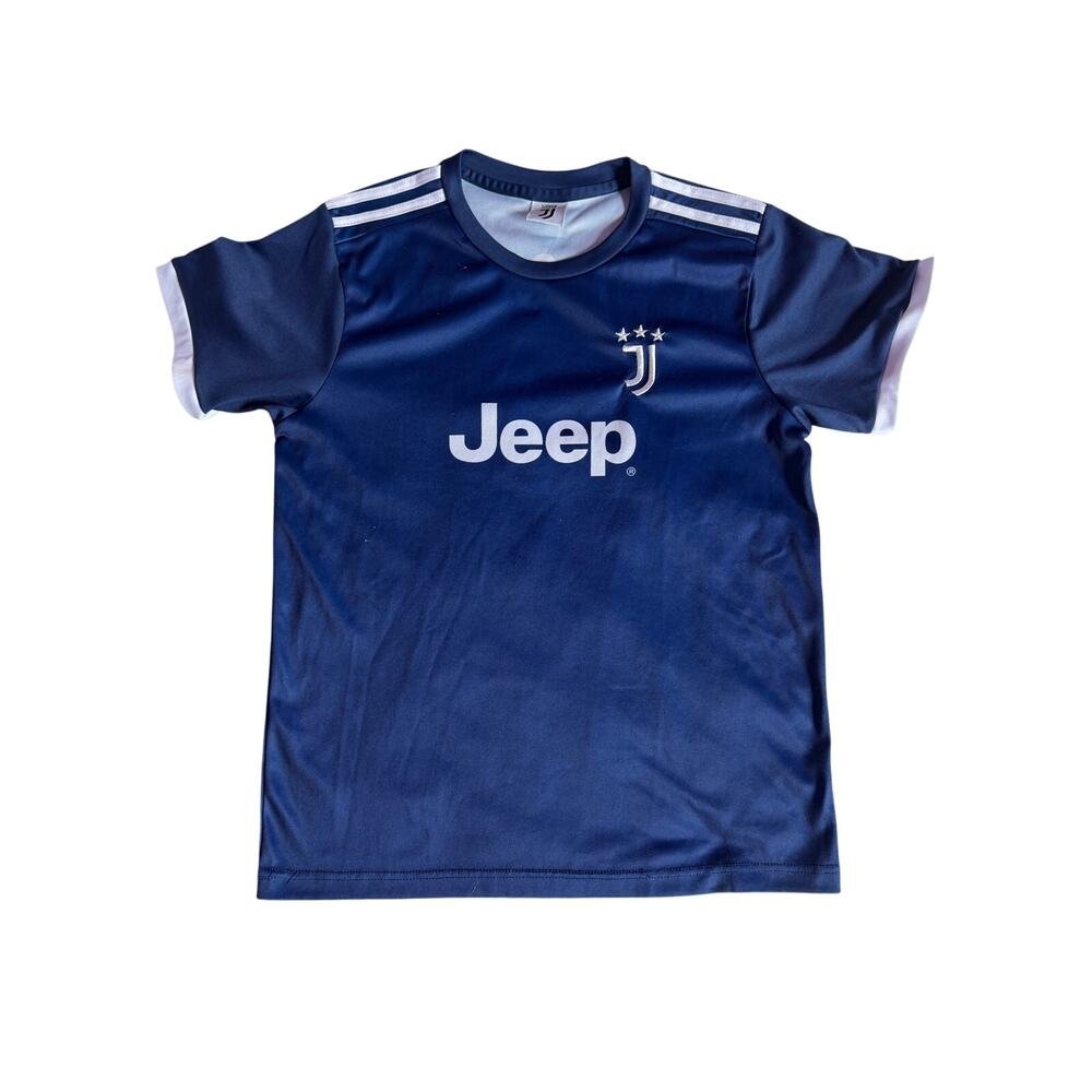 Juventus Cristiano Ronaldo #7 Youth Soccer Jersey Blue Jeep Kit Size 30 Ronaldo